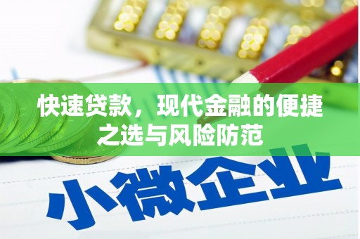 舟山新区快速贷款，现代金融的便捷之选与风险防范