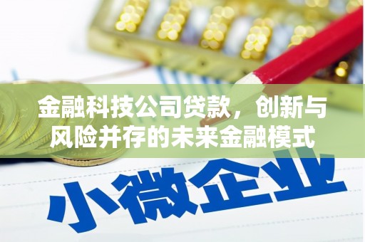 舟山新区金融科技公司贷款，创新与风险并存的未来金融模式