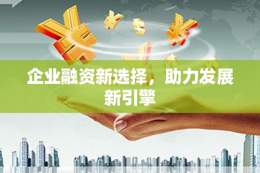 舟山新区企业融资新选择，助力发展新引擎
