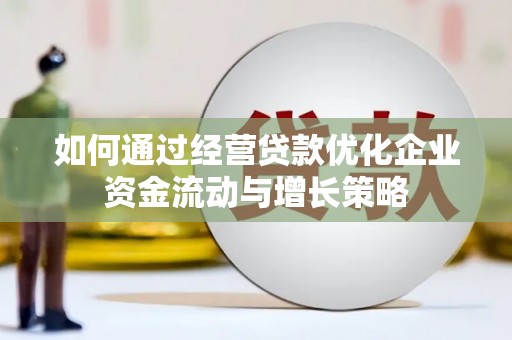 舟山新区如何通过经营贷款优化企业资金流动与增长策略