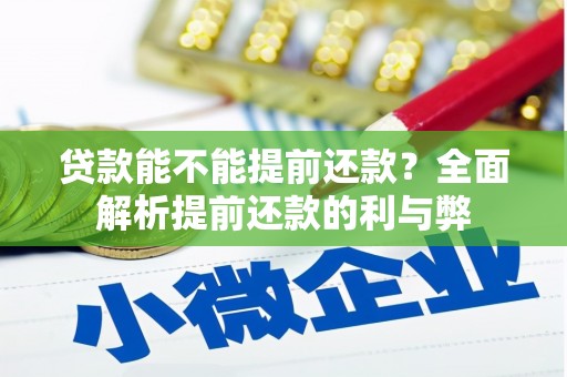 舟山新区贷款能不能提前还款？全面解析提前还款的利与弊