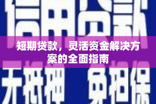 舟山新区短期贷款，灵活资金解决方案的全面指南