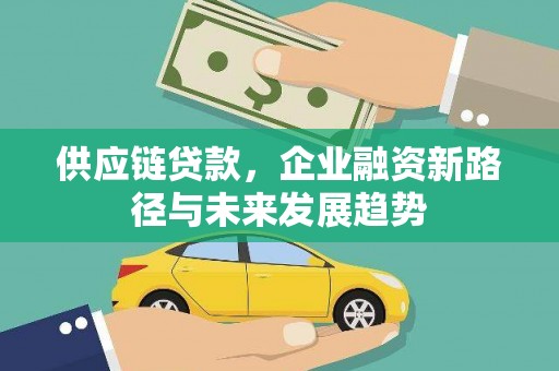 舟山新区供应链贷款，企业融资新路径与未来发展趋势