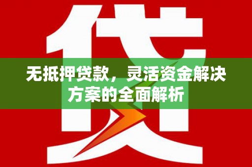 舟山新区无抵押贷款，灵活资金解决方案的全面解析