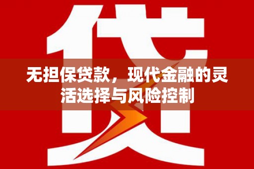 舟山新区无担保贷款，现代金融的灵活选择与风险控制
