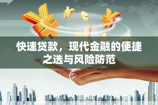舟山新区快速贷款，现代金融的便捷之选与风险防范