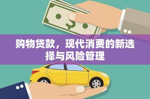 舟山新区购物贷款，现代消费的新选择与风险管理