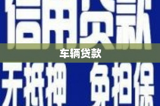 舟山新区车辆贷款