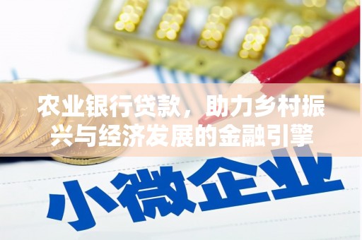 舟山新区农业银行贷款，助力乡村振兴与经济发展的金融引擎