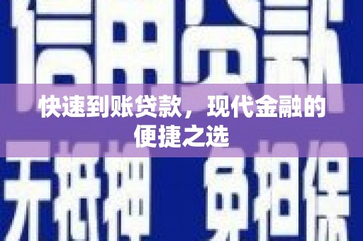 舟山新区快速到账贷款，现代金融的便捷之选