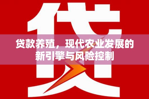 舟山新区贷款养殖，现代农业发展的新引擎与风险控制