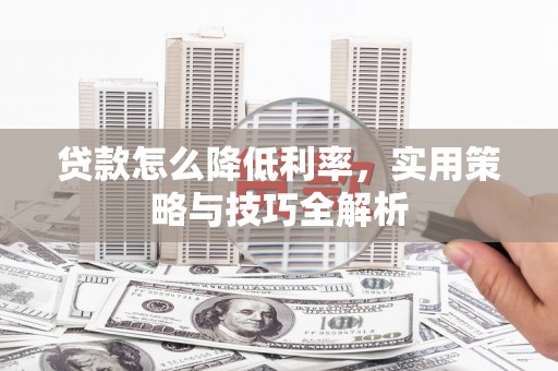 舟山新区贷款怎么降低利率，实用策略与技巧全解析