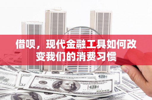舟山新区借呗，现代金融工具如何改变我们的消费习惯