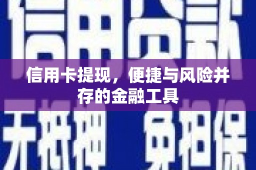 舟山新区信用卡提现，便捷与风险并存的金融工具