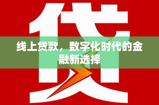 舟山新区线上贷款，数字化时代的金融新选择