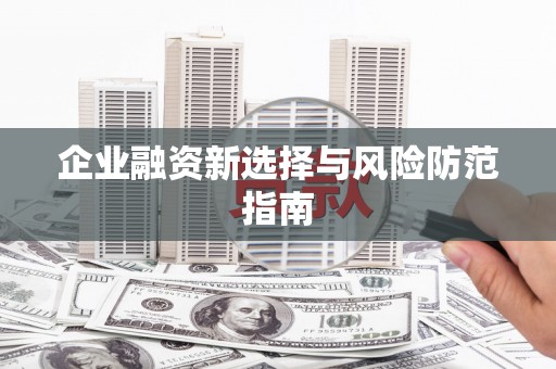 舟山新区企业融资新选择与风险防范指南